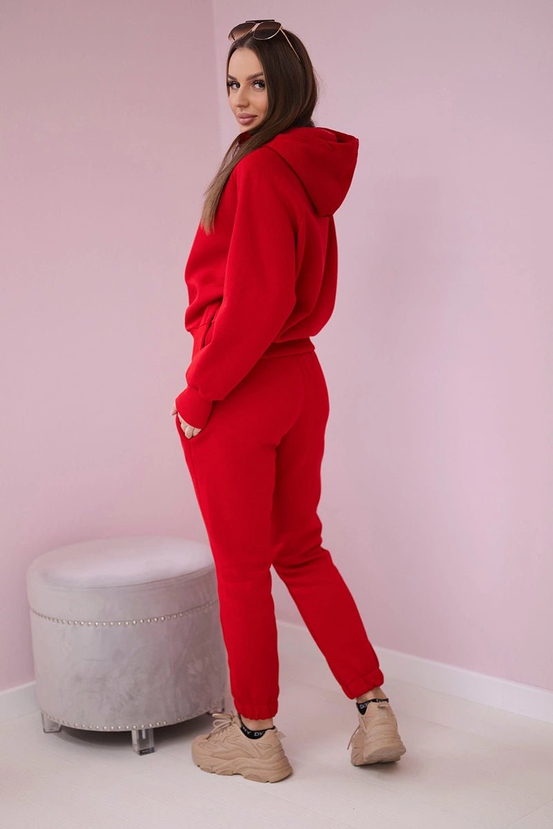 Insulated set with turtleneck and hood 9373 / – Mocca цвет / color | Lexline Fashion
