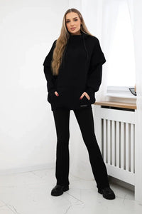 Insulated sweatshirt 69426 / – Black цвет / color | Lexline Fashion