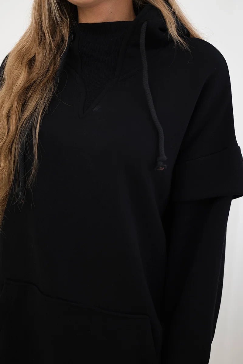 Insulated sweatshirt 69426 / – Black цвет / color | Lexline Fashion