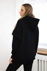 Insulated sweatshirt 69426 / – Black цвет / color | Lexline Fashion