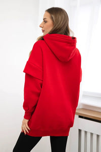 Insulated sweatshirt 69426 / – Red цвет / color | Lexline Fashion