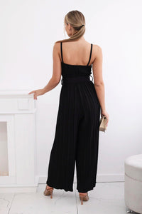 Jumpsuit with straps 6886 / – Black цвет / color | Lexline Fashion