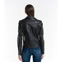 Leather jacket Made in Italy NLLP01 - 12 / – Black цвет / color | Lexline Fashion