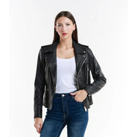 Leather jacket Made in Italy NLLP01 - 12 / – Black цвет / color | Lexline Fashion