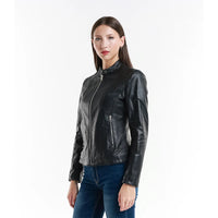 Leather jacket Made in Italy NLLP01 - 17 / – Black цвет / color | Lexline Fashion