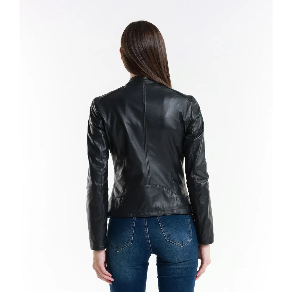 Leather jacket Made in Italy NLLP01 - 17 / – Black цвет / color | Lexline Fashion