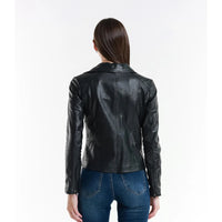 Leather jacket Made in Italy NLLP01 - 18 / – Black цвет / color | Lexline Fashion