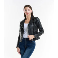 Leather jacket Made in Italy NLLP01 - 23 / – Black цвет / color | Lexline Fashion