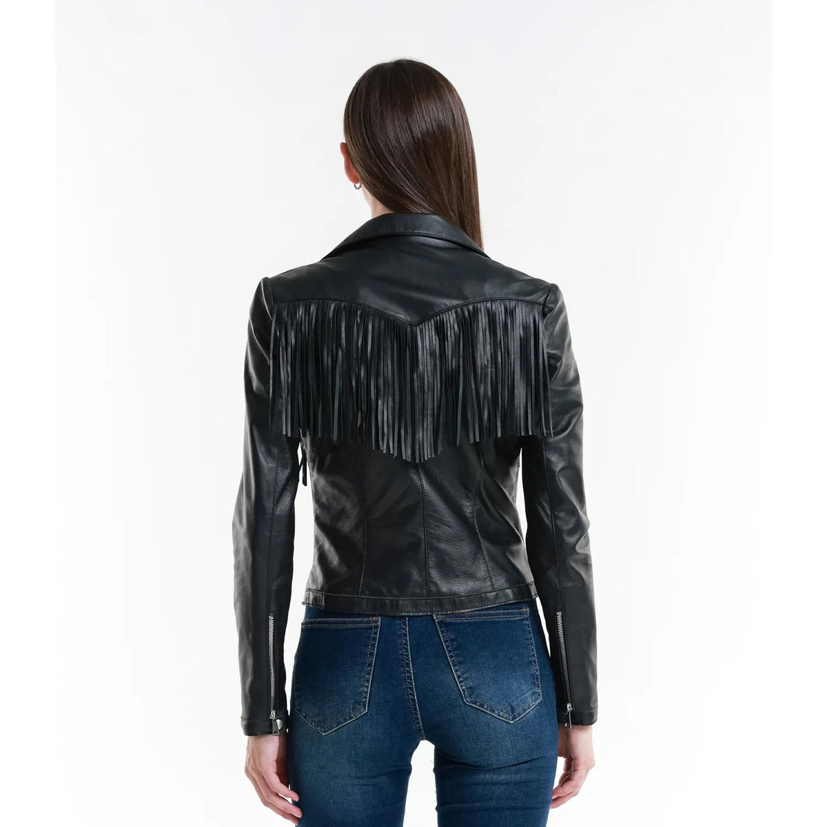 Leather jacket Made in Italy NLLP01 - 23 / – Black цвет / color | Lexline Fashion