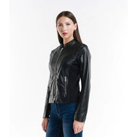 Leather jacket Made in Italy NLLP01 - 25 / – Black цвет / color | Lexline Fashion