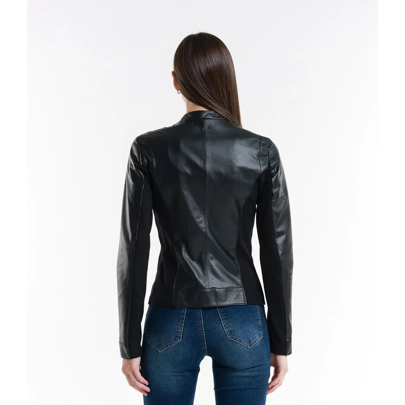 Leather jacket Made in Italy NLLP01 - 25 / – Black цвет / color | Lexline Fashion