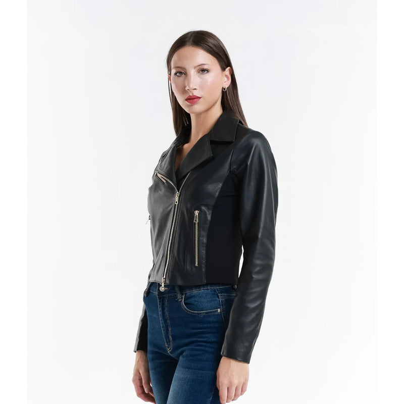 Leather jacket Made in Italy NLLP01 - 29 / – Black цвет / color | Lexline Fashion