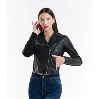 Leather jacket Made in Italy NLLP01 - 29 / – Black цвет / color | Lexline Fashion