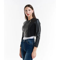 Leather jacket Made in Italy NLLP01 - 30 / – Black цвет / color | Lexline Fashion