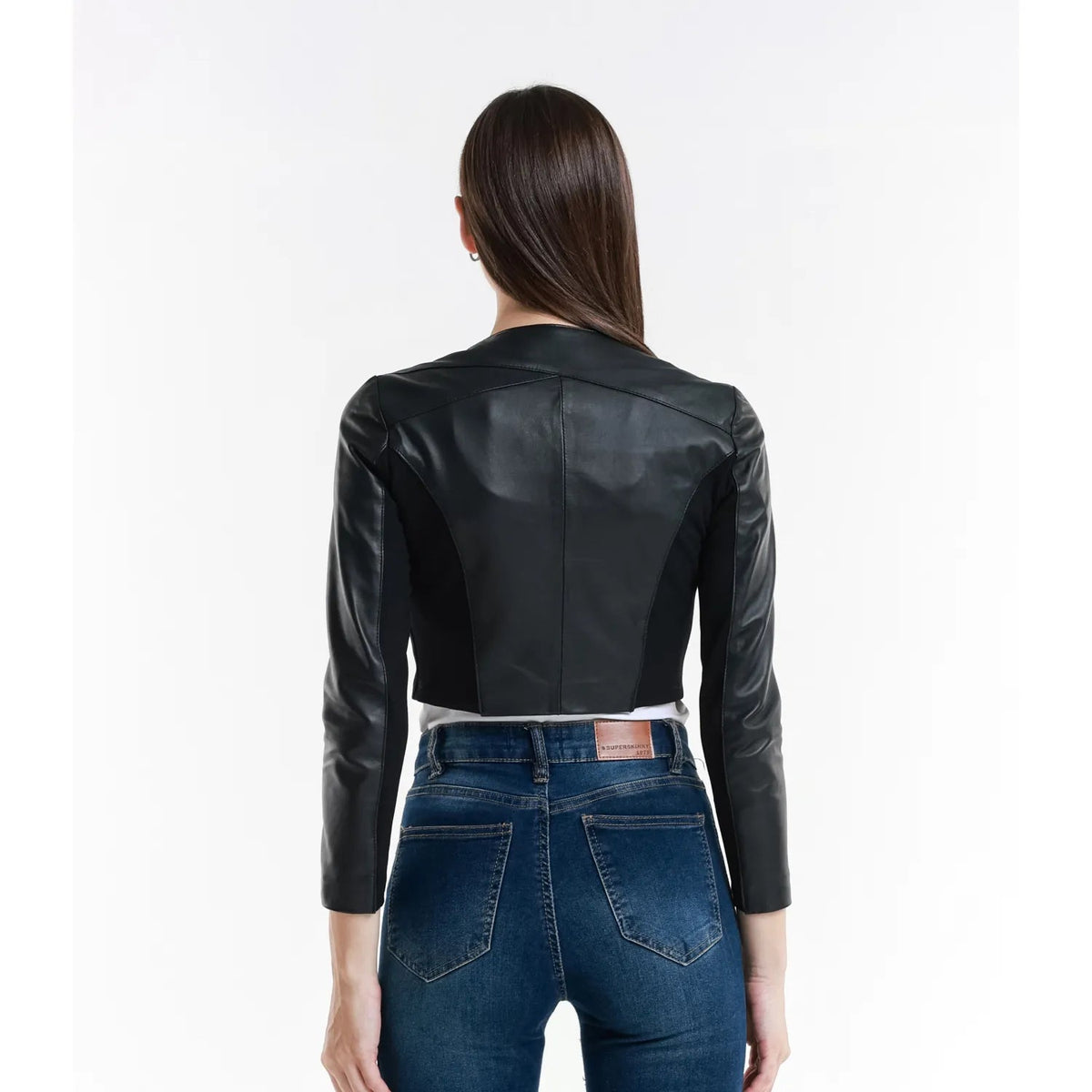 Leather jacket Made in Italy NLLP01 - 30 / – Black цвет / color | Lexline Fashion