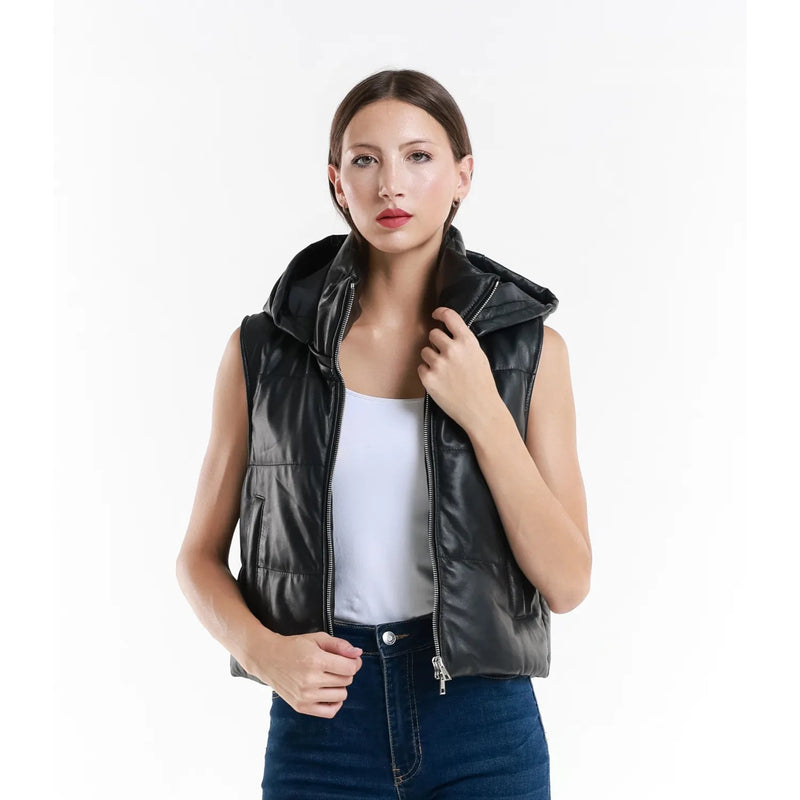 Leather jacket Made in Italy NLLP01 - 31 / – Black цвет / color | Lexline Fashion