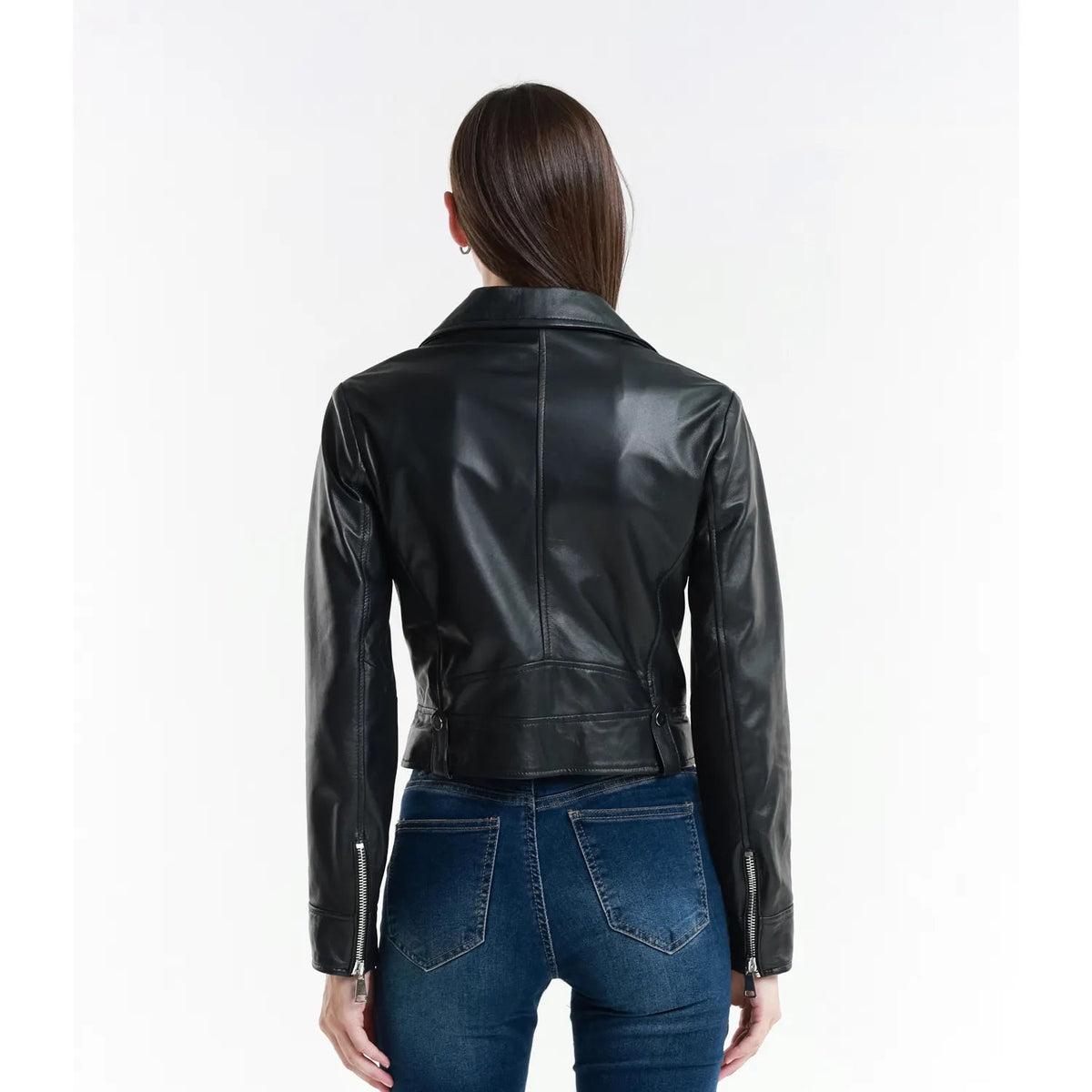 Leather jacket Made in Italy NLLP01 - 7 / – Black цвет / color | Lexline Fashion