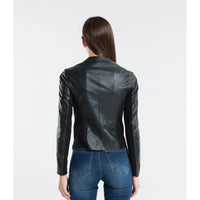 Leather jacket Made in Italy NLLP01 - 8 / – Light || Beige цвет / color | Lexline Fashion