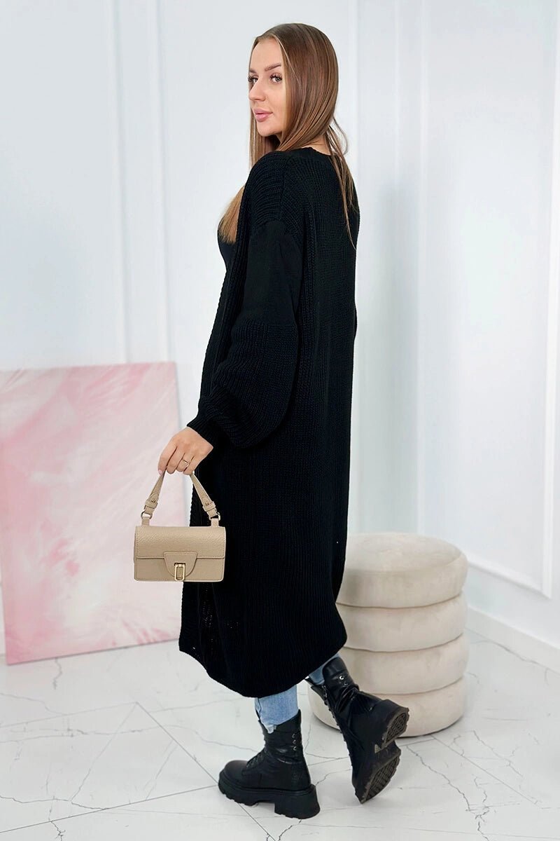 Long cardigan 2019 - 2 / – Black цвет / color | Lexline Fashion