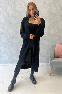 Long cardigan 2019 - 2 / – Black цвет / color | Lexline Fashion