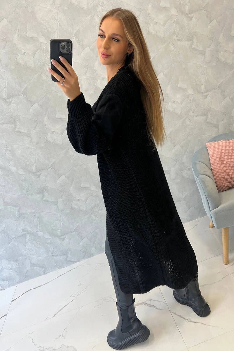 Long cardigan 2019 - 2 / – Black цвет / color | Lexline Fashion