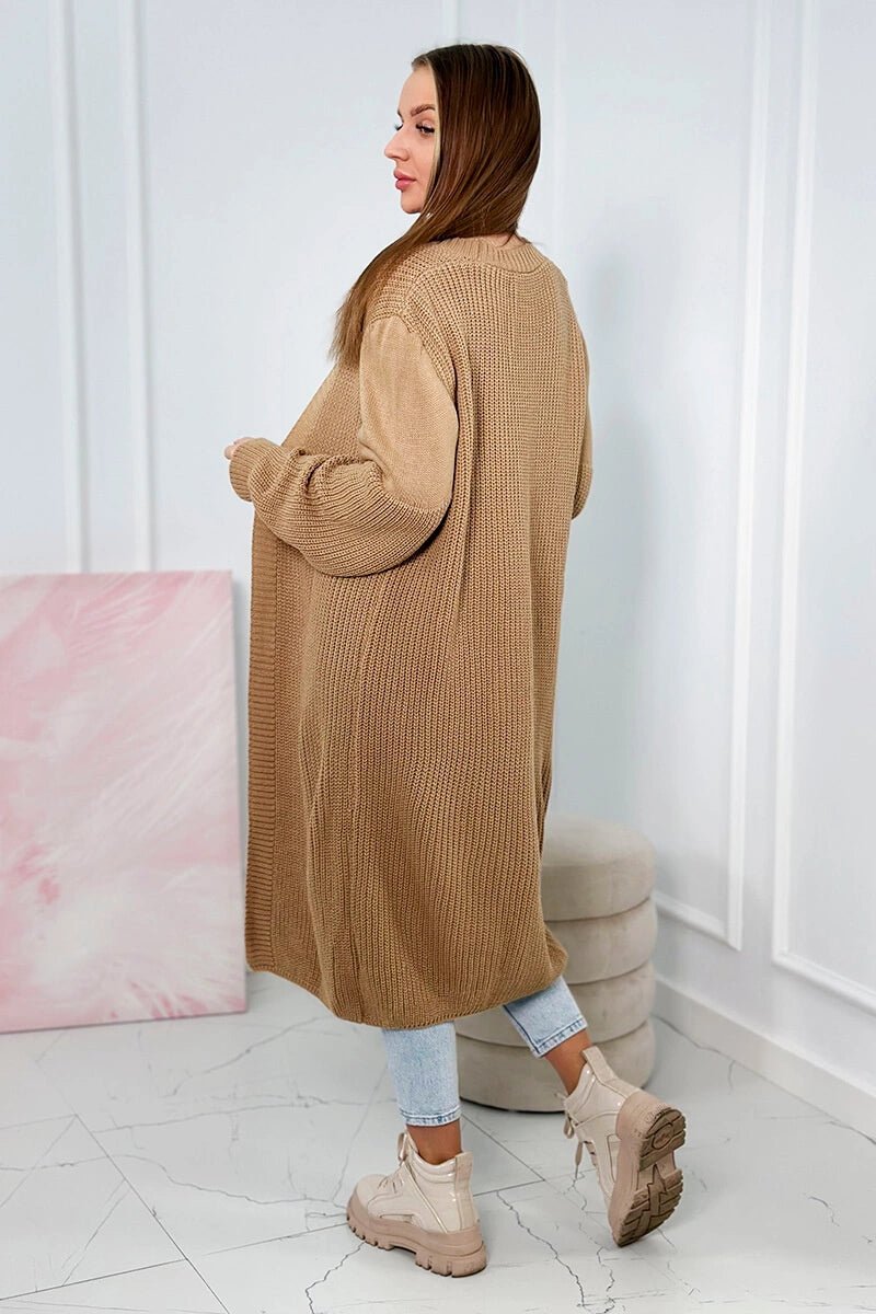Long cardigan 2019 - 2 / – Camel цвет / color | Lexline Fashion