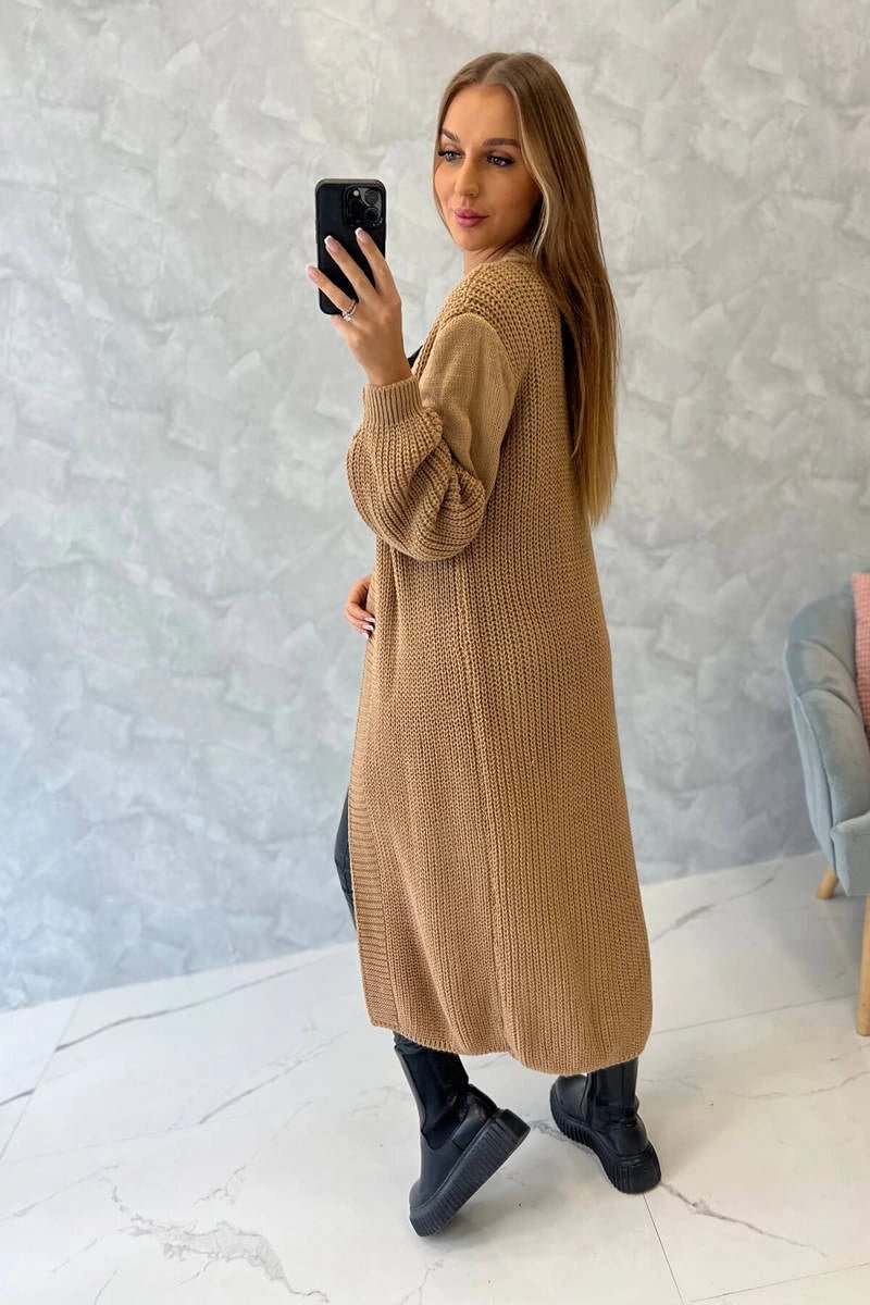Long cardigan 2019 - 2 / – Camel цвет / color | Lexline Fashion
