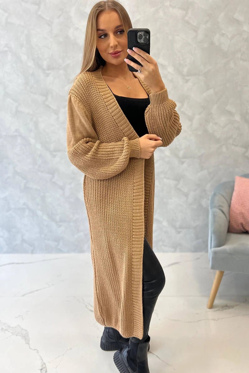 Long cardigan 2019 - 2 / – Camel цвет / color | Lexline Fashion