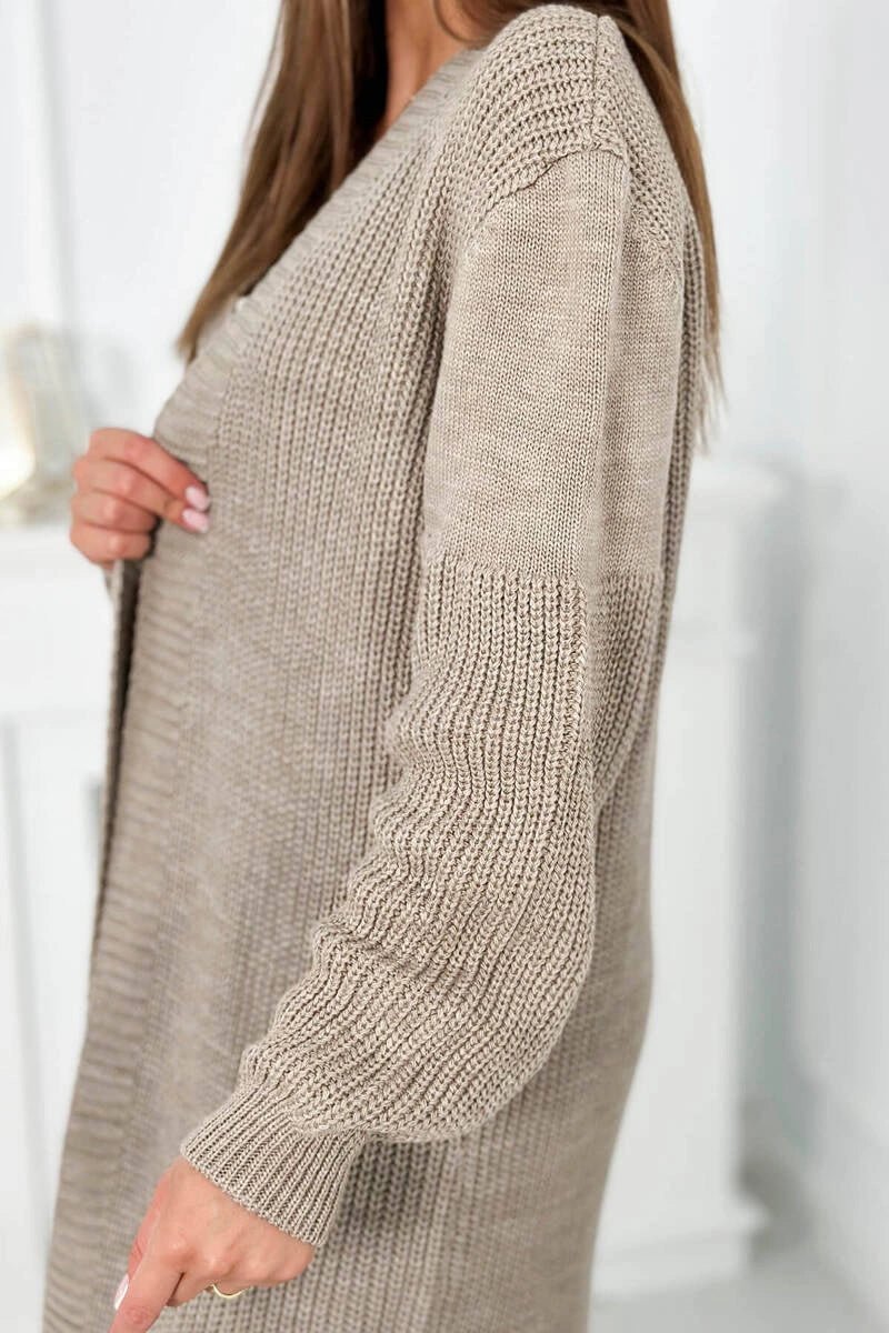 Long cardigan 2019 - 2 / – Dark || beige цвет / color | Lexline Fashion