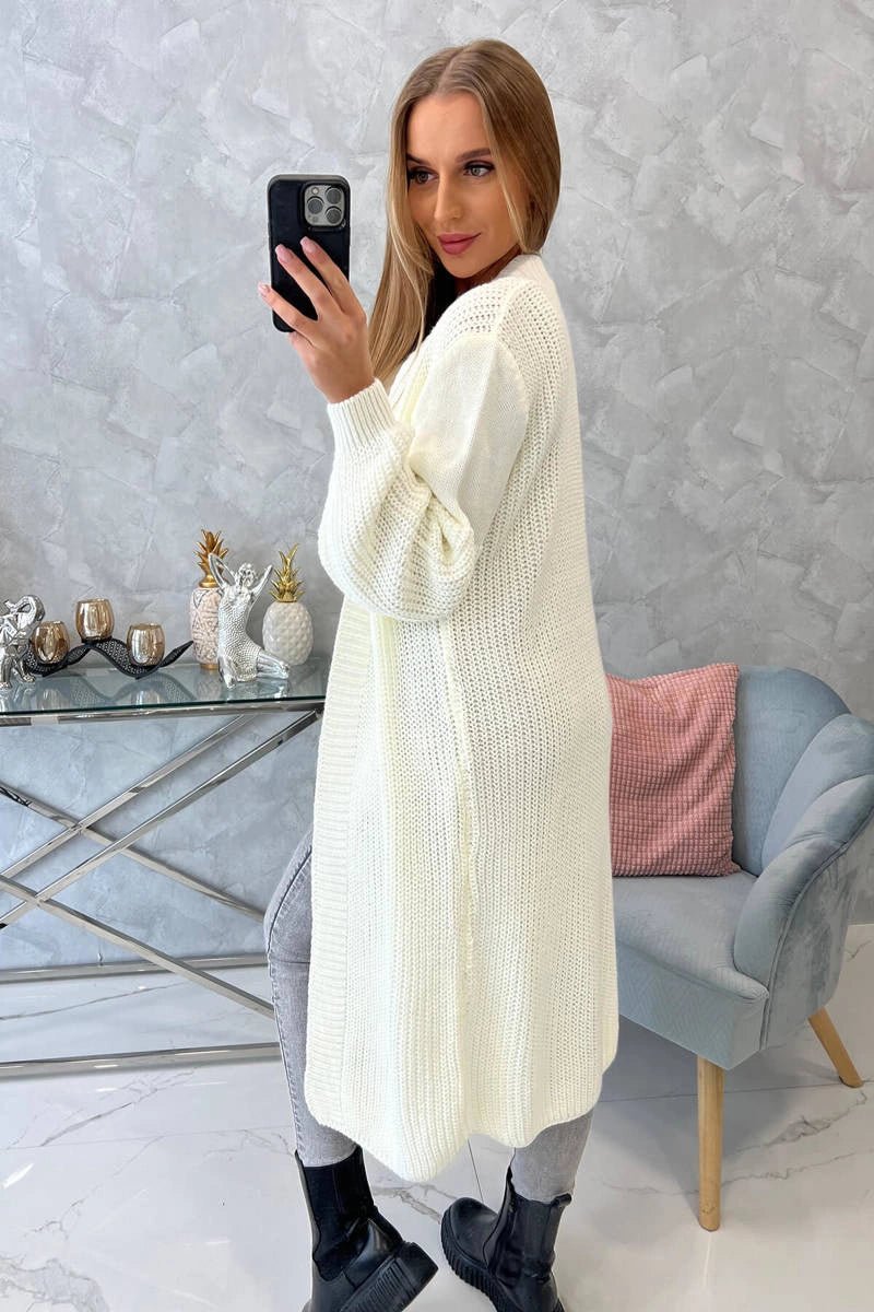Long cardigan 2019 - 2 / – Ecru цвет / color | Lexline Fashion