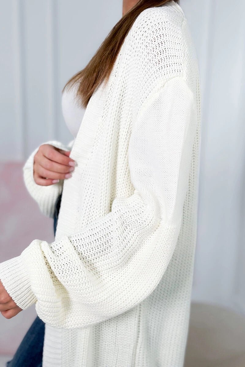 Long cardigan 2019 - 2 / – Ecru цвет / color | Lexline Fashion