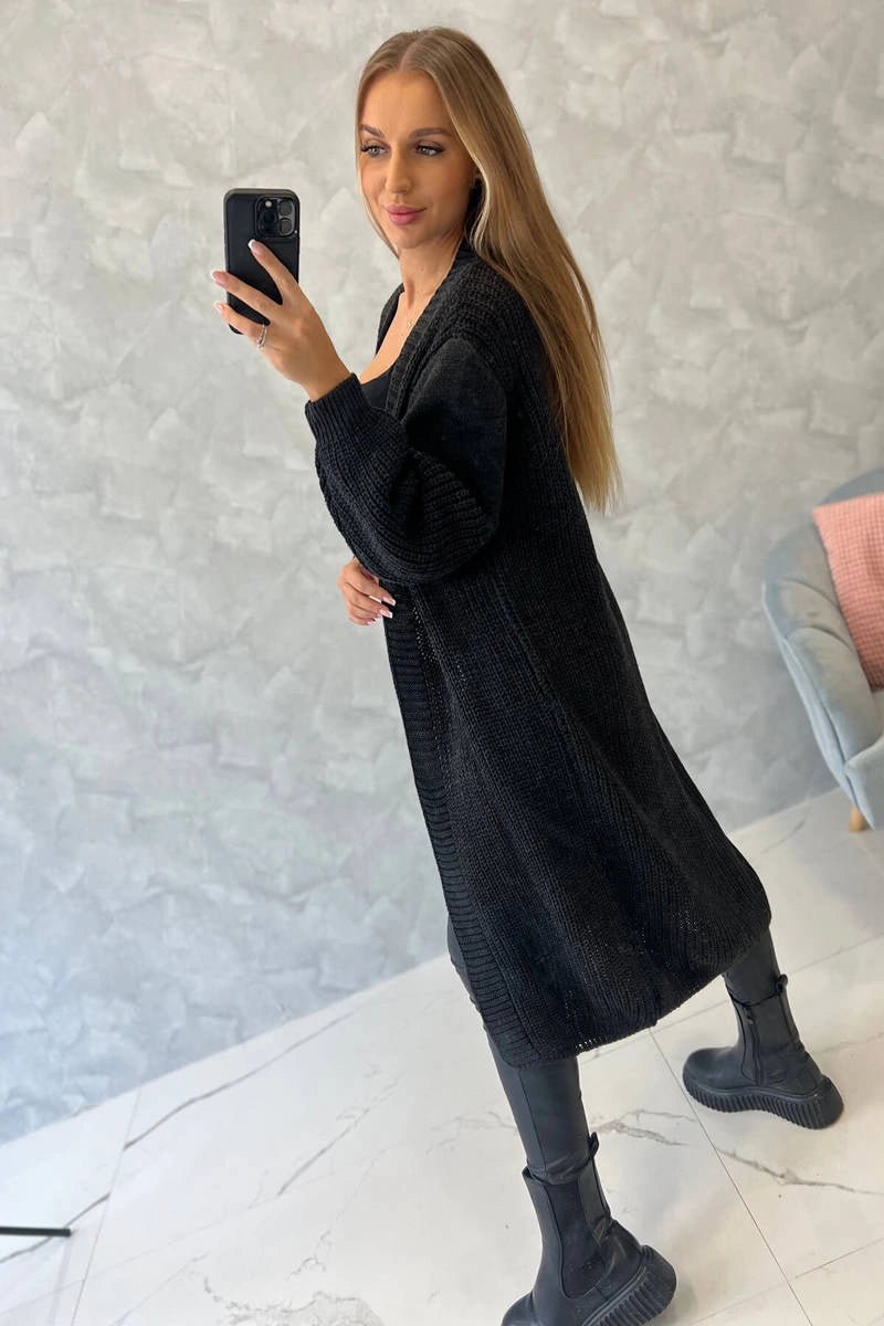 Long cardigan 2019 - 2 / – Graphite цвет / color | Lexline Fashion