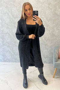 Long cardigan 2019 - 2 / – Graphite цвет / color | Lexline Fashion