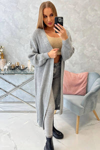 Long cardigan 2019 - 2 / – Gray || Dark цвет / color | Lexline Fashion