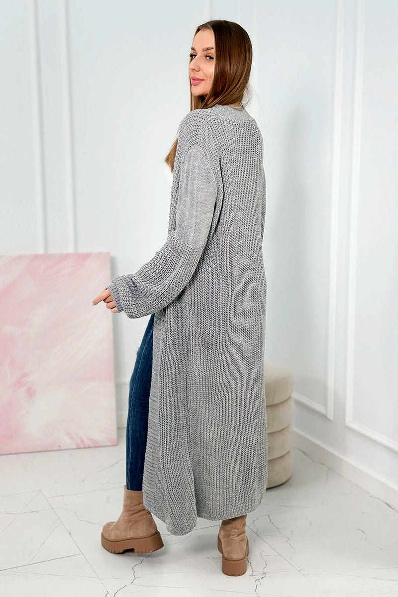 Long cardigan 2019 - 2 / – Gray || Dark цвет / color | Lexline Fashion