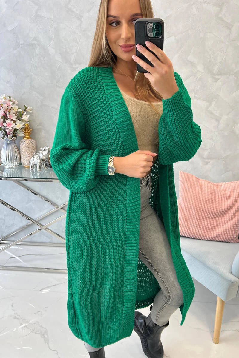 Long cardigan 2019 - 2 / – Green цвет / color | Lexline Fashion