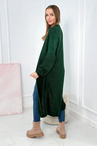 Long cardigan 2019 - 2 / – Green || Dark цвет / color | Lexline Fashion