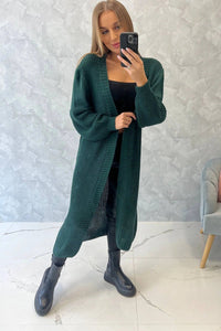 Long cardigan 2019 - 2 / – Green || Dark цвет / color | Lexline Fashion