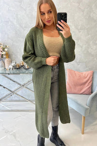 Long cardigan 2019 - 2 / – Khaki цвет / color | Lexline Fashion