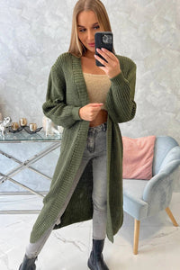 Long cardigan 2019 - 2 / – Khaki цвет / color | Lexline Fashion
