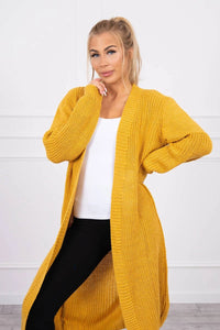 Long cardigan 2019 - 2 / – Mustard цвет / color | Lexline Fashion