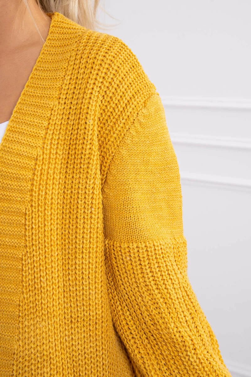 Long cardigan 2019 - 2 / – Mustard цвет / color | Lexline Fashion