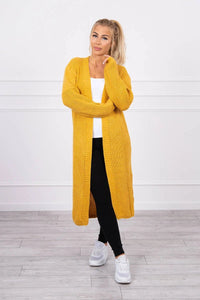 Long cardigan 2019 - 2 / – Mustard цвет / color | Lexline Fashion