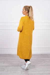 Long cardigan 2019 - 2 / – Mustard цвет / color | Lexline Fashion