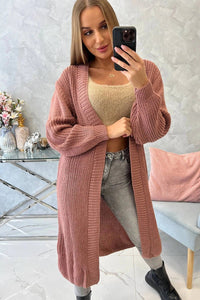 Long cardigan 2019 - 2 / – Pink || Dark цвет / color | Lexline Fashion