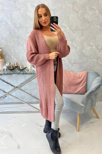 Long cardigan 2019 - 2 / – Pink || Dark цвет / color | Lexline Fashion