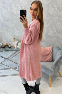 Long cardigan 2019 - 2 / – Powder цвет / color | Lexline Fashion
