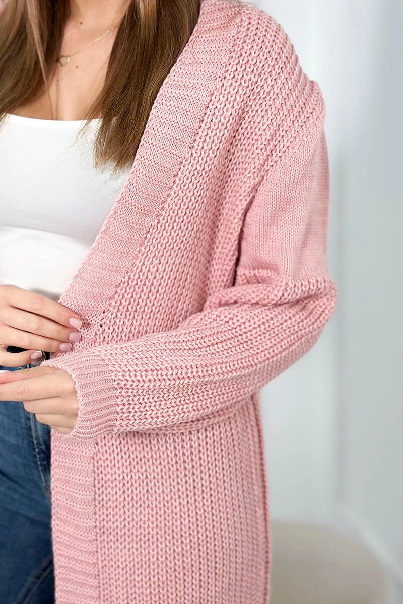 Long cardigan 2019 - 2 / – Powder цвет / color | Lexline Fashion