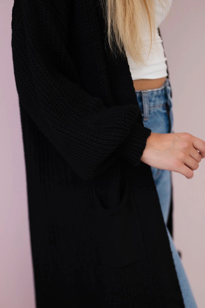 Long cardigan IT - 8 / – Black цвет / color | Lexline Fashion