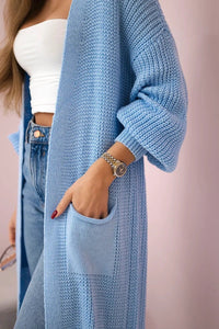 Long cardigan IT - 8 / – Blue цвет / color | Lexline Fashion